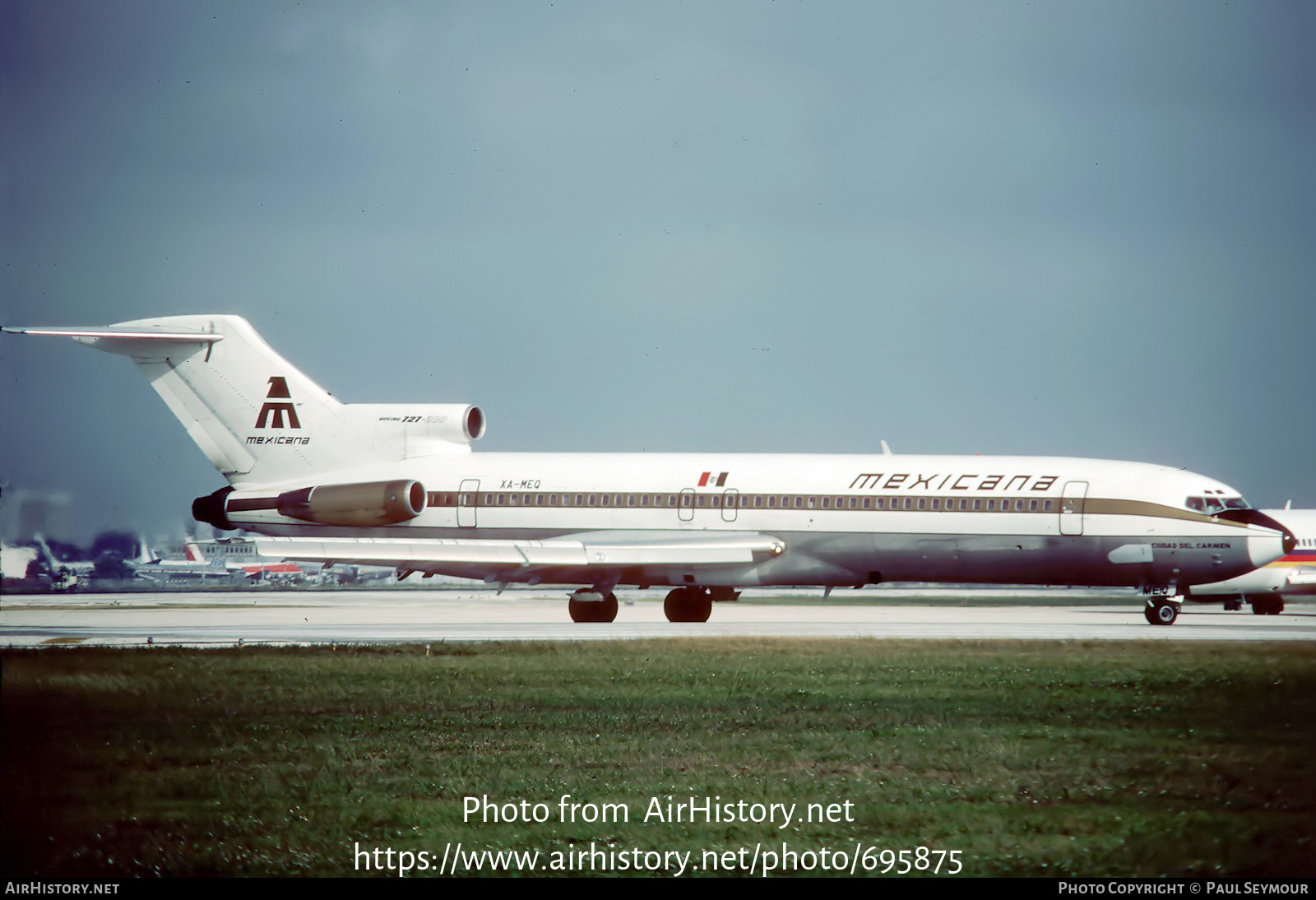 Aircraft Photo of XA-MEQ | Boeing 727-2Q4/Adv | Mexicana | AirHistory.net #695875