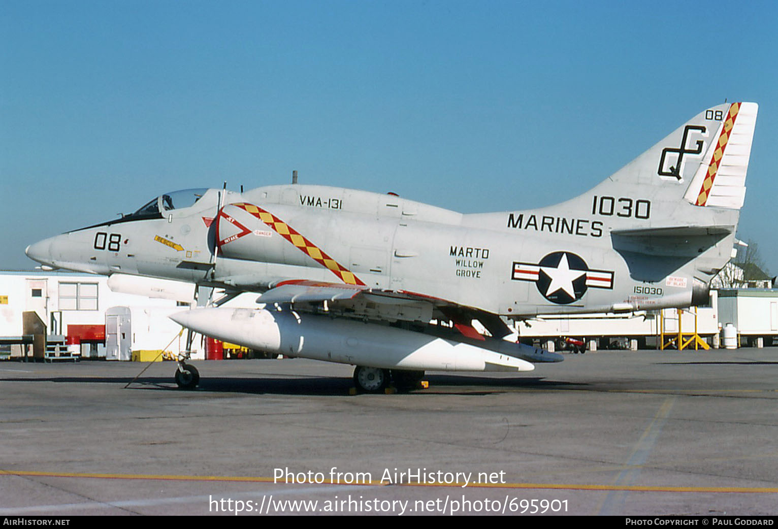 Aircraft Photo of 151030 / 1030 | Douglas A-4E Skyhawk (A4D-5) | USA - Marines | AirHistory.net #695901