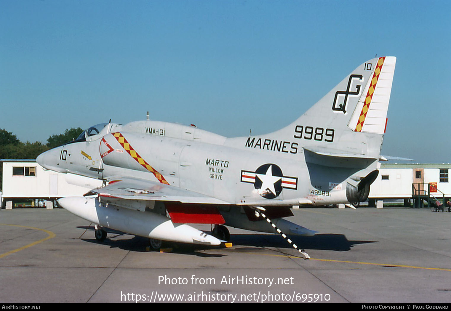 Aircraft Photo of 149989 / 9989 | Douglas A-4E Skyhawk (A4D-5) | USA - Marines | AirHistory.net #695910