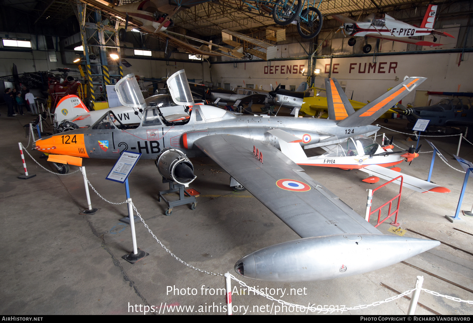 Aircraft Photo of 124 | Fouga CM-170R Magister | France - Air Force | AirHistory.net #695917