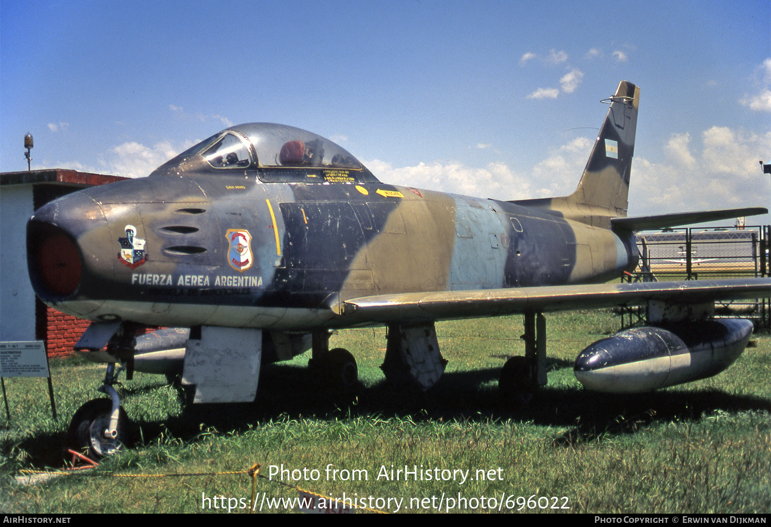 Aircraft Photo of C-122 | North American F-86F Sabre | Argentina - Air Force | AirHistory.net #696022