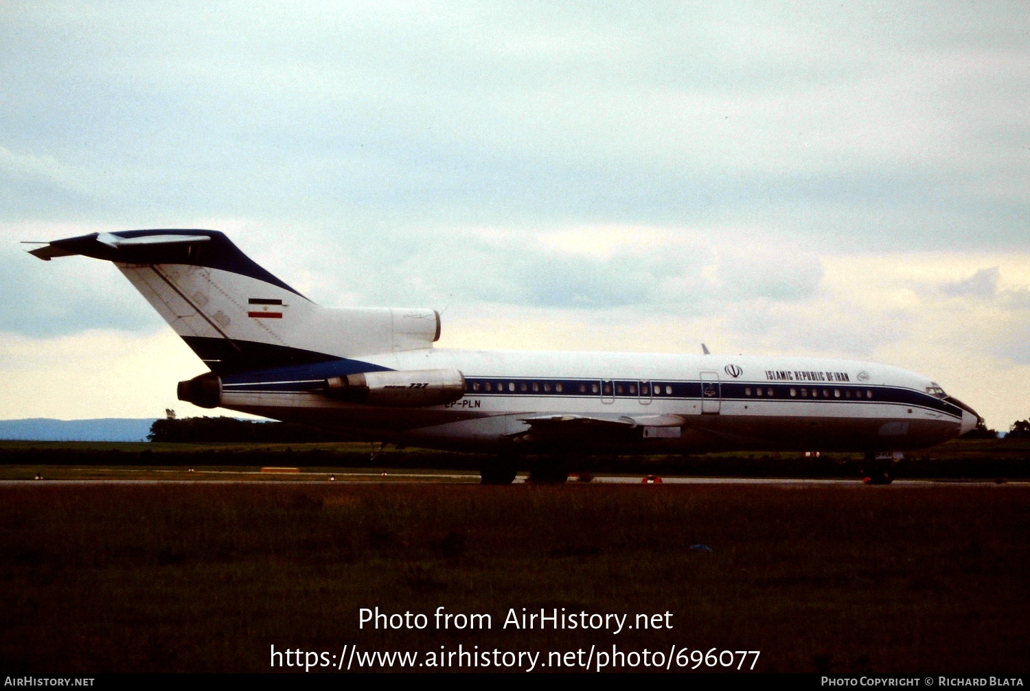 Aircraft Photo of EP-PLN | Boeing 727-30 | Islamic Republic of Iran | AirHistory.net #696077