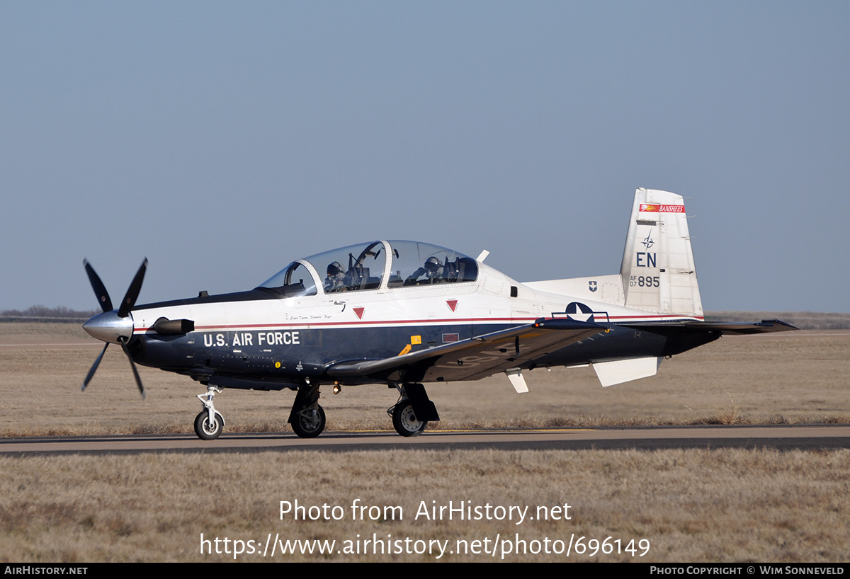 Aircraft Photo of 07-3895 / AF07-895 | Hawker Beechcraft T-6A Texan II | USA - Air Force | AirHistory.net #696149