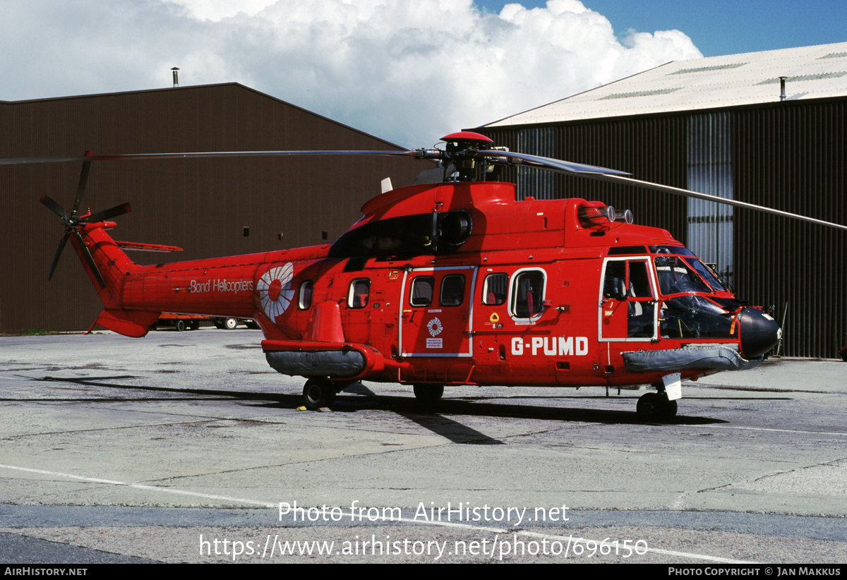 Aircraft Photo of G-PUMD | Aerospatiale AS-332L Super Puma | Bond Helicopters | AirHistory.net #696150