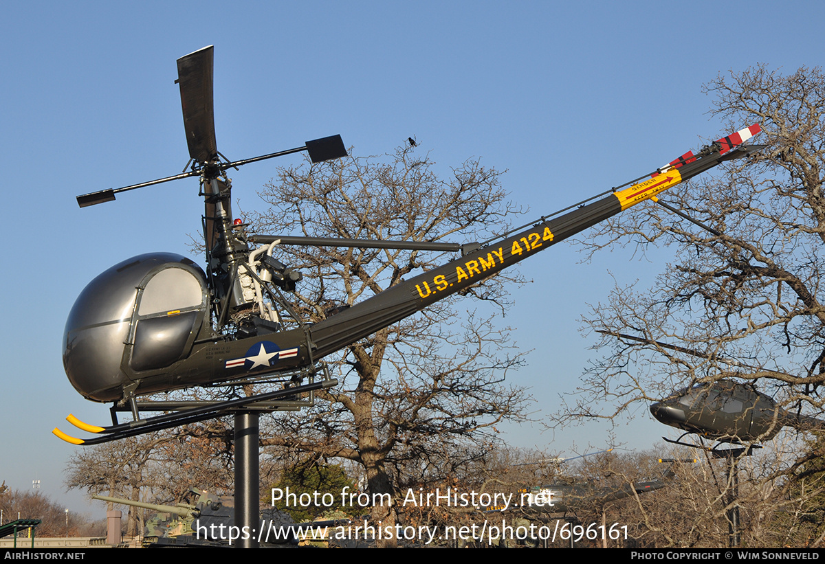 Aircraft Photo of 55-4124 / 4124 | Hiller OH-23C Raven (UH-12C) | USA - Army | AirHistory.net #696161