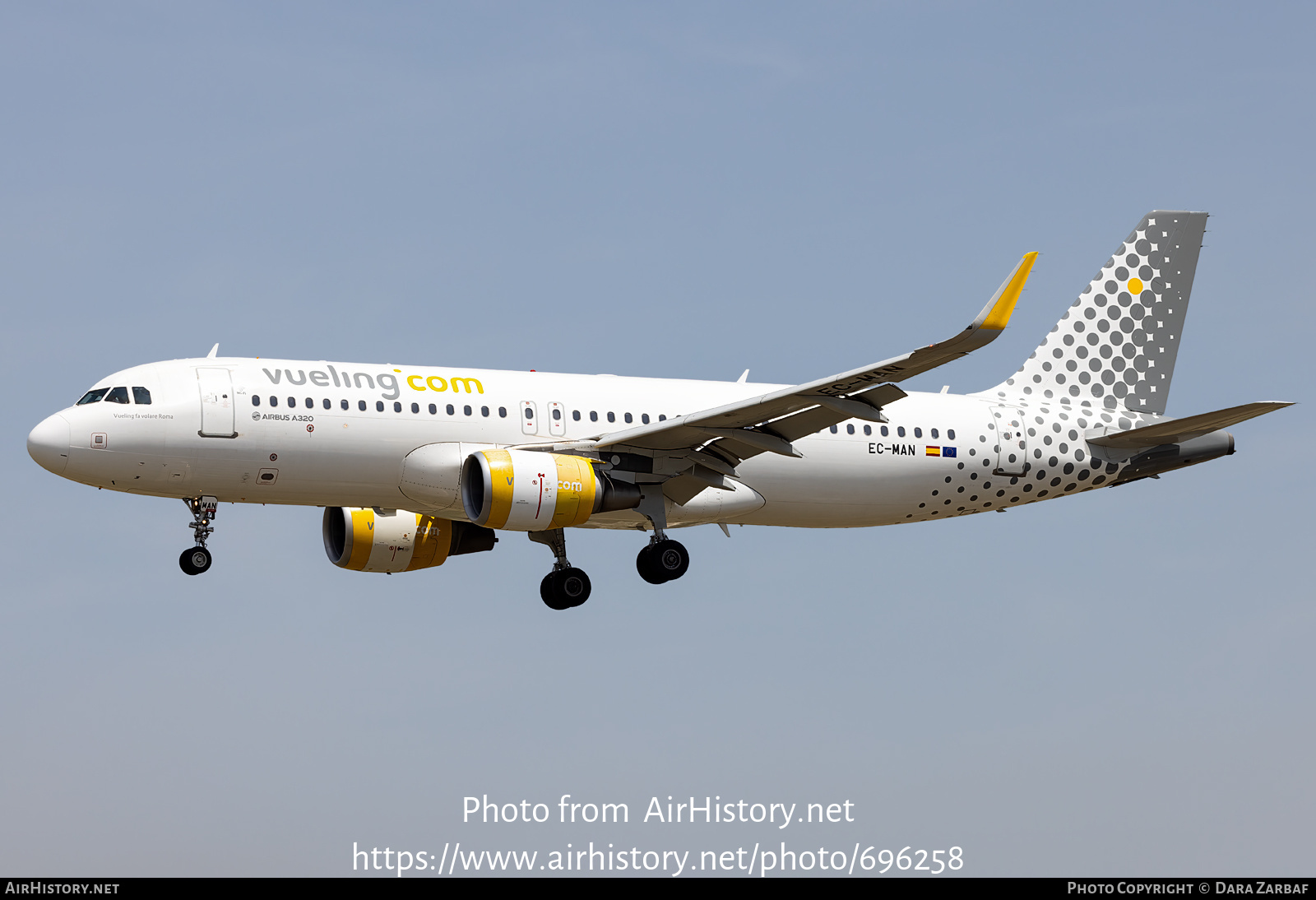 Aircraft Photo of EC-MAN | Airbus A320-214 | Vueling Airlines | AirHistory.net #696258