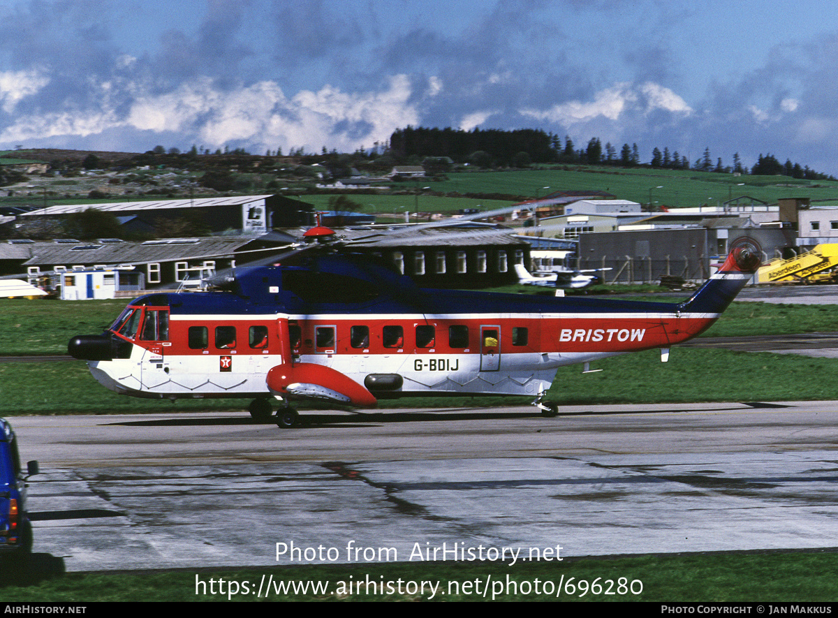 Aircraft Photo of G-BDIJ | Sikorsky S-61N MkII | Bristow Helicopters | AirHistory.net #696280