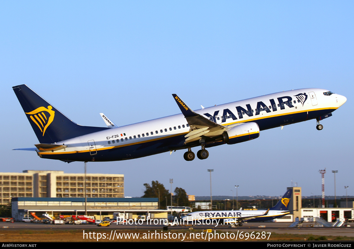 Aircraft Photo of EI-FZG | Boeing 737-800 | Ryanair | AirHistory.net #696287