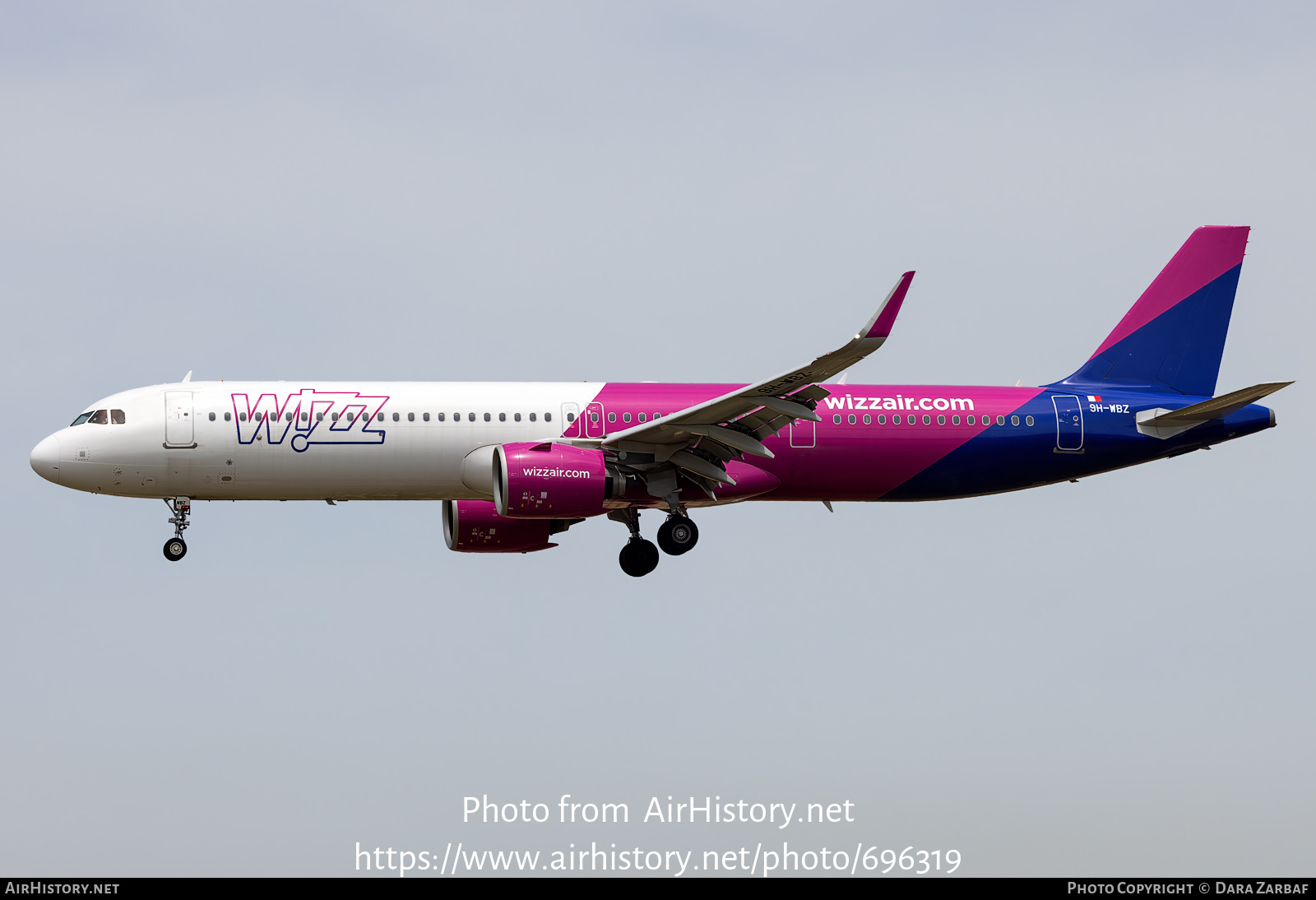 Aircraft Photo of 9H-WBZ | Airbus A321-271NX | Wizz Air | AirHistory.net #696319