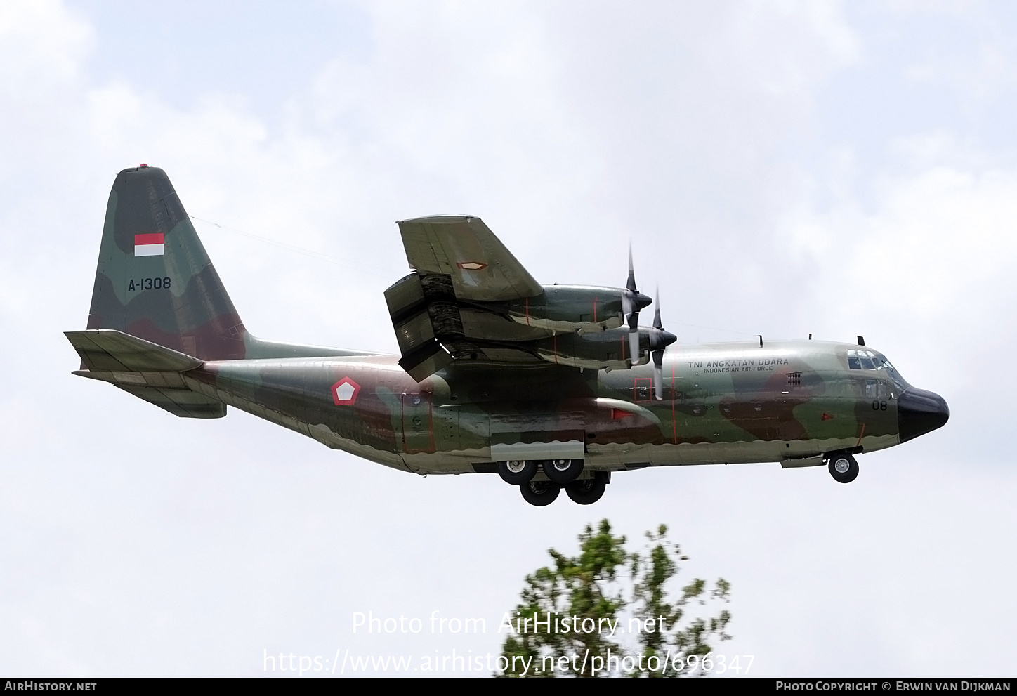 Aircraft Photo of A-1308 | Lockheed C-130B Hercules (L-282) | Indonesia - Air Force | AirHistory.net #696347