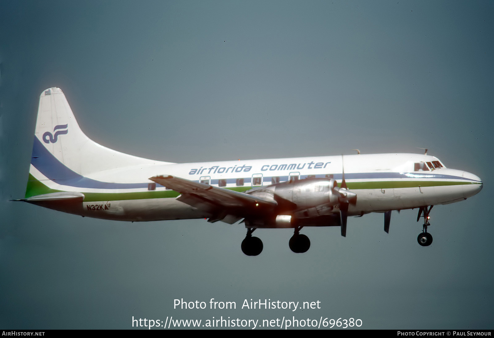 Aircraft Photo of N32KA | Convair 580 | Air Florida Commuter | AirHistory.net #696380