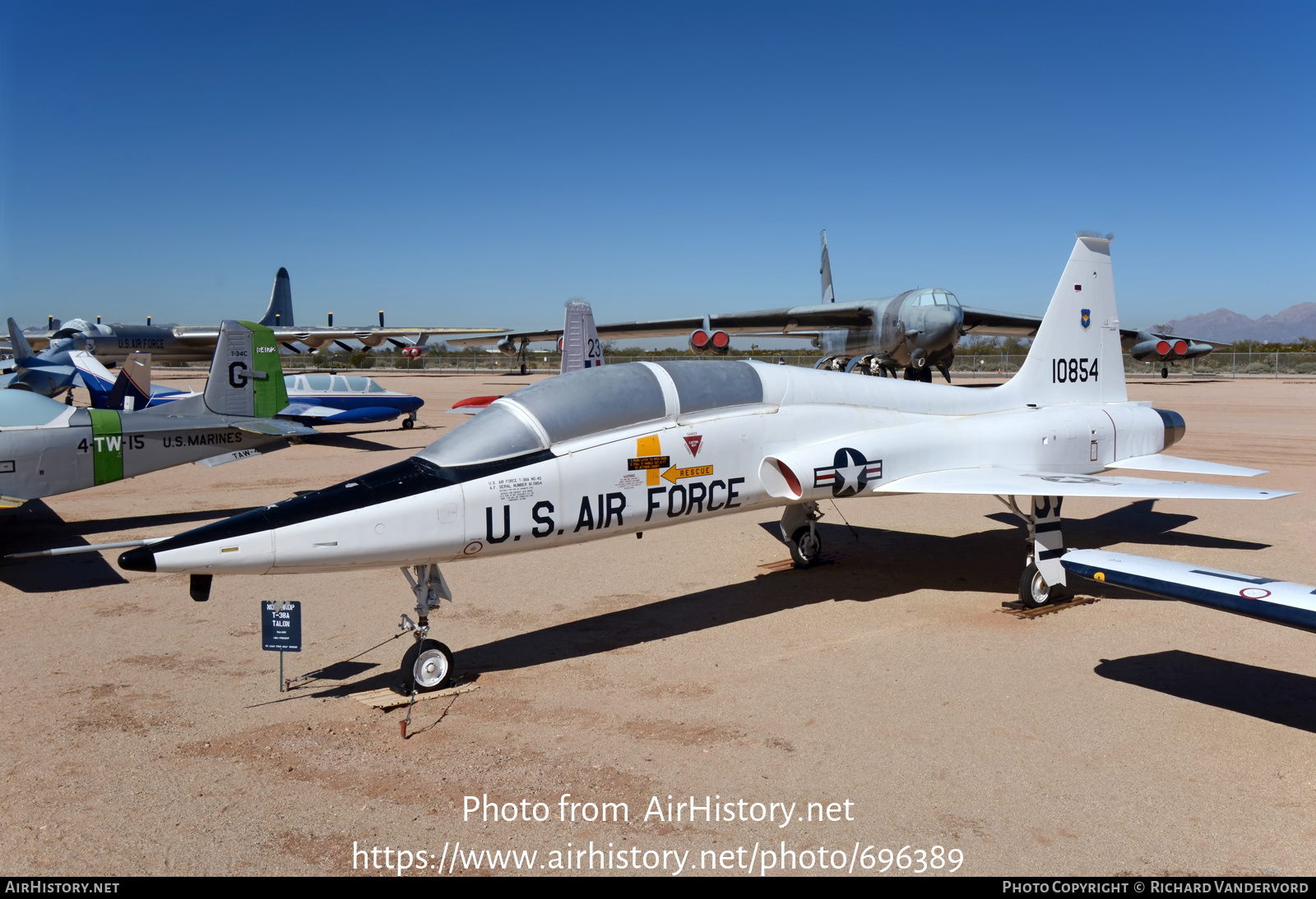 Aircraft Photo of 61-0854 / 10854 | Northrop T-38A Talon | USA - Air Force | AirHistory.net #696389