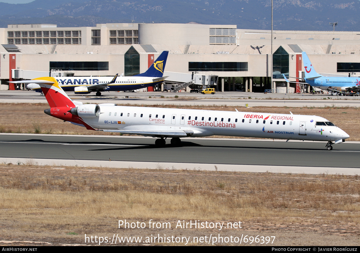 Aircraft Photo of EC-LJX | Bombardier CRJ-1000ER NG (CL-600-2E25) | Iberia Regional | AirHistory.net #696397