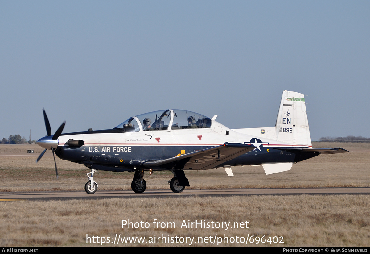 Aircraft Photo of 07-3899 / AF07-899 | Hawker Beechcraft T-6A Texan II | USA - Air Force | AirHistory.net #696402