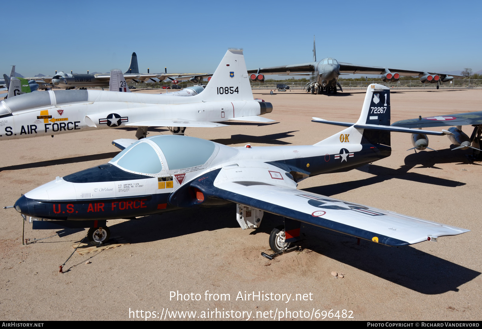 Aircraft Photo of 57-2267 / 72267 | Cessna T-37B Tweety Bird | USA - Air Force | AirHistory.net #696482