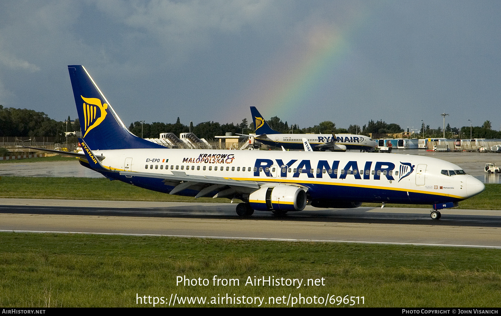 Aircraft Photo of EI-EPD | Boeing 737-8AS | Ryanair | AirHistory.net #696511