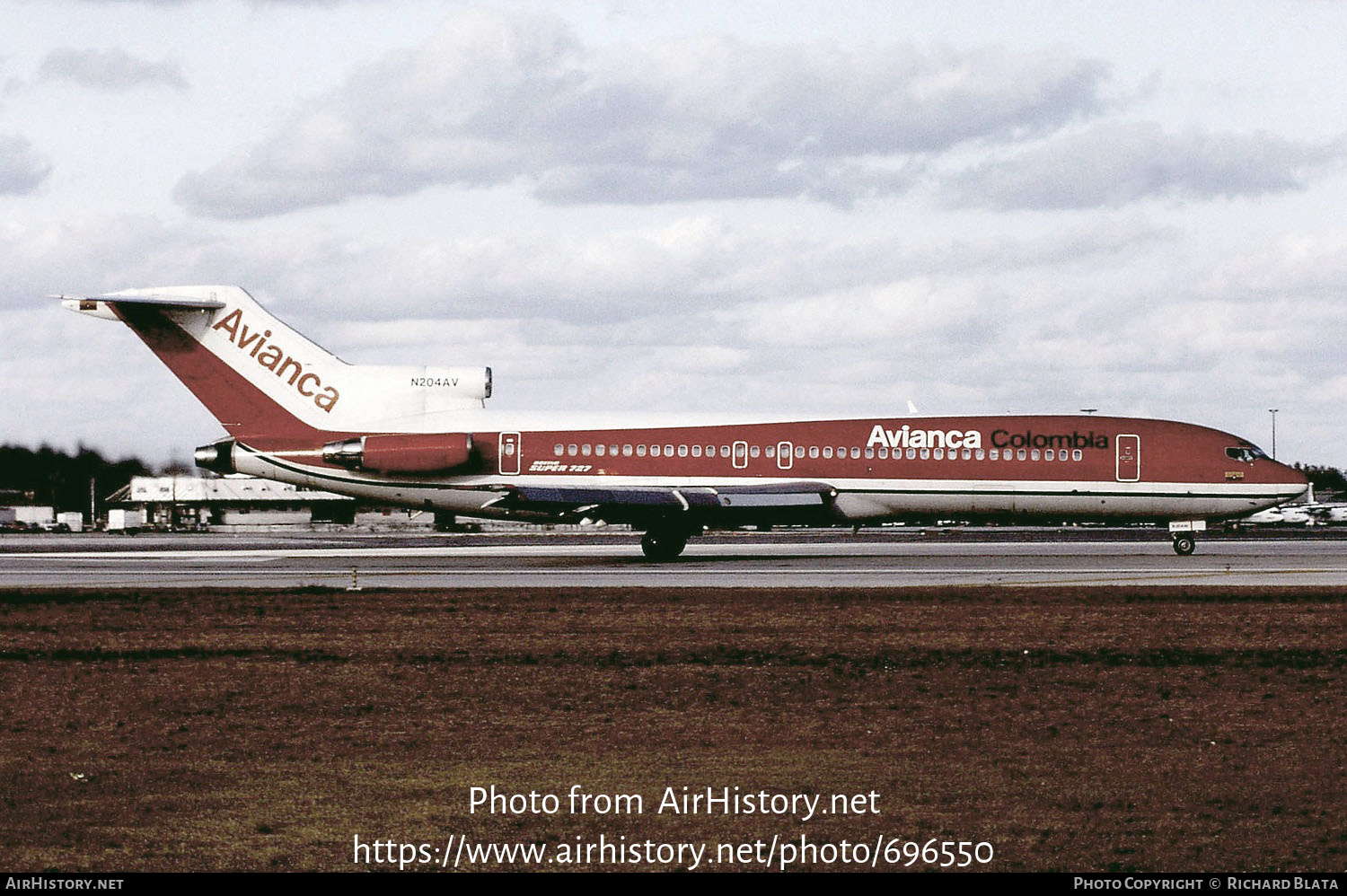 Aircraft Photo of N204AV | Boeing 727-259/Adv | Avianca | AirHistory.net #696550