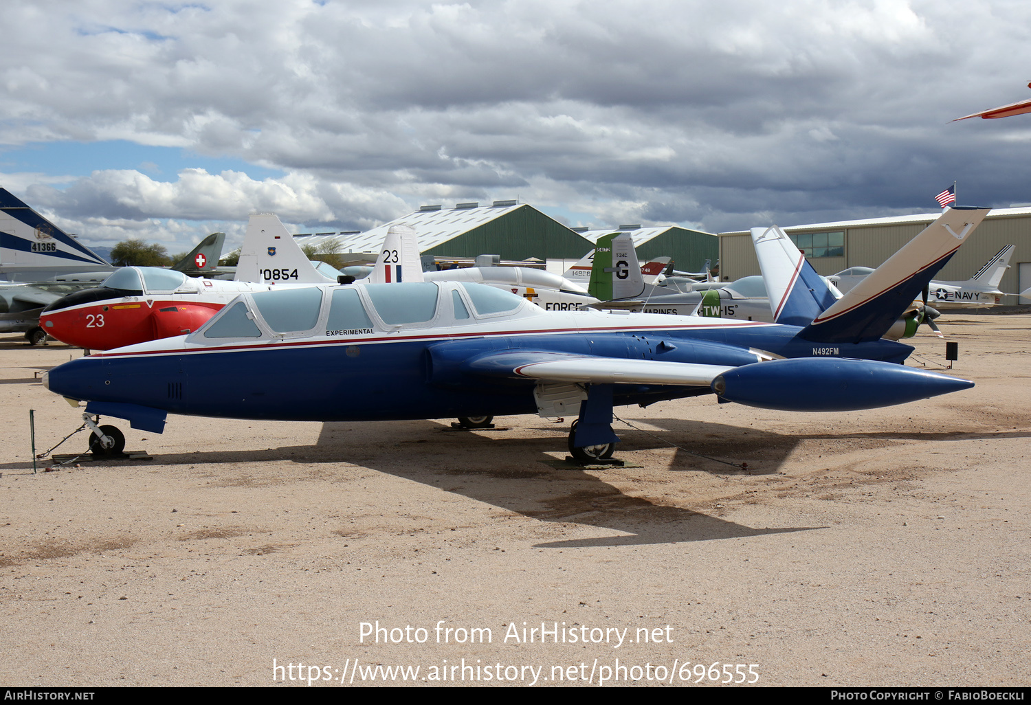 Aircraft Photo of N492FM | Fouga CM-170 Magister | AirHistory.net #696555