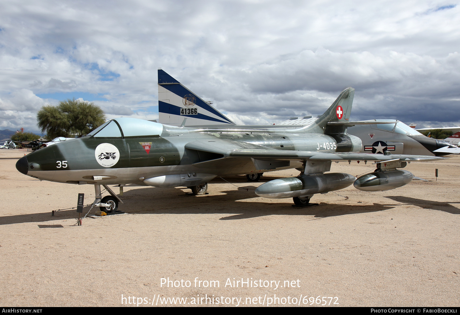 Aircraft Photo of J-4035 | Hawker Hunter F58 | Switzerland - Air Force | AirHistory.net #696572