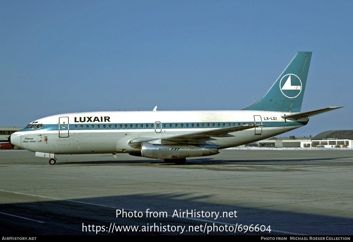 Aircraft Photo of LX-LGI | Boeing 737-2C9/Adv | Luxair | AirHistory.net #696604