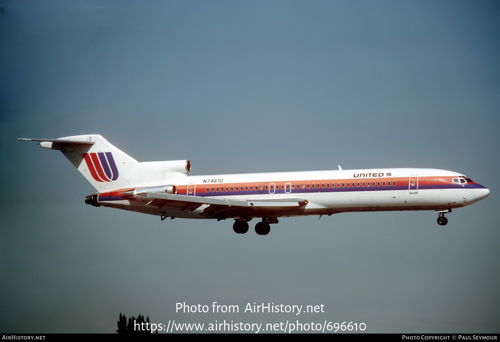 Aircraft Photo of N7461U | Boeing 727-222/Adv | United Airlines | AirHistory.net #696610