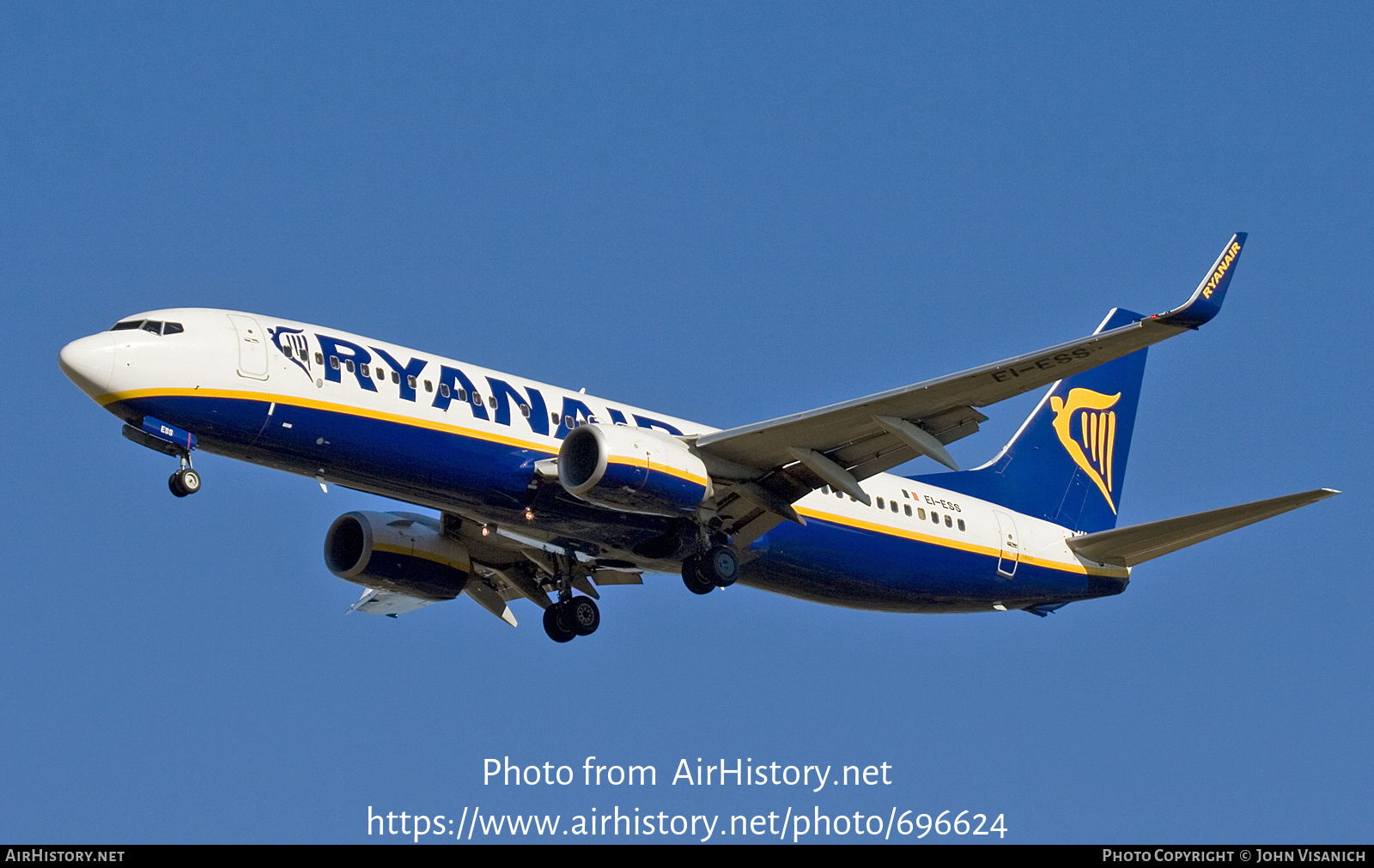 Aircraft Photo of EI-ESS | Boeing 737-8AS | Ryanair | AirHistory.net #696624