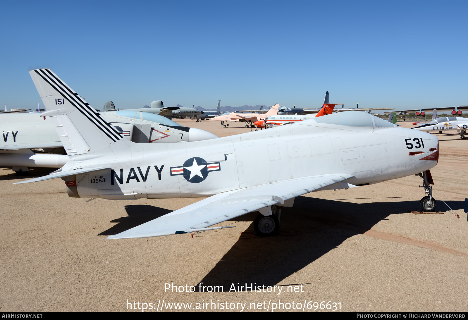 Aircraft Photo of 139531 | North American FJ-4B Fury | USA - Navy | AirHistory.net #696631