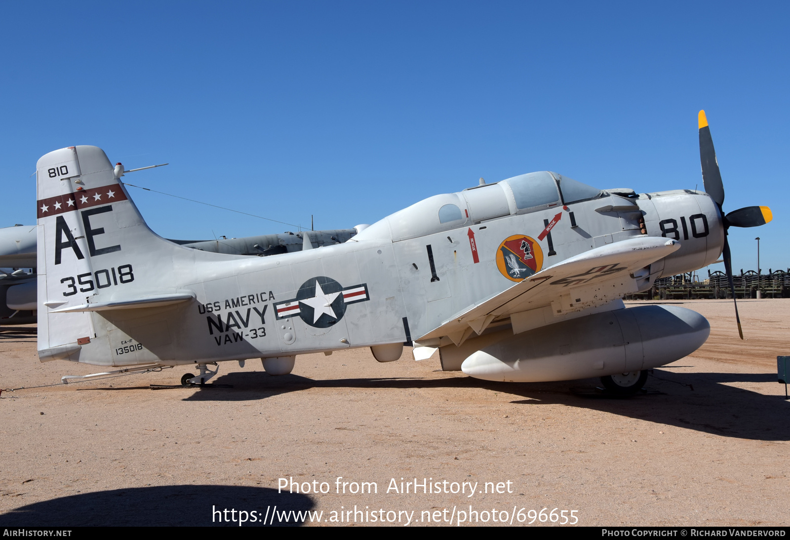 Aircraft Photo of 135018 / 35018 | Douglas EA-1F Skyraider (AD-5Q ...