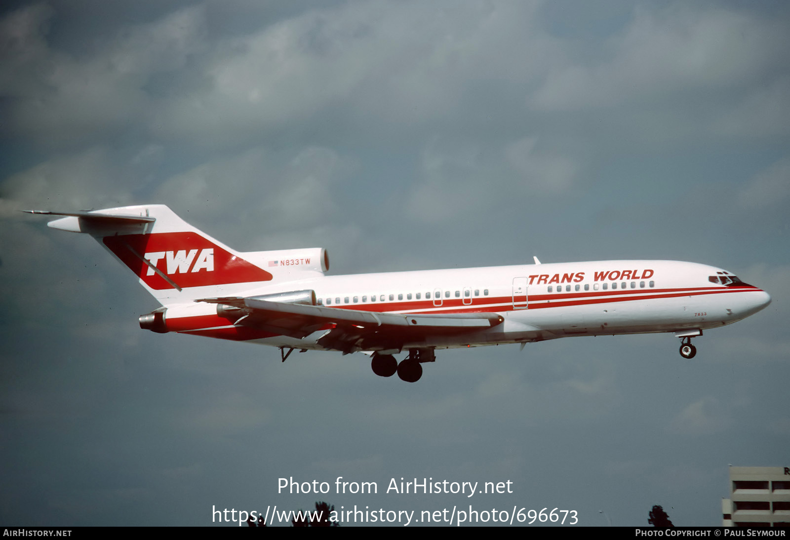 Aircraft Photo of N833TW | Boeing 727-31 | Trans World Airlines - TWA | AirHistory.net #696673