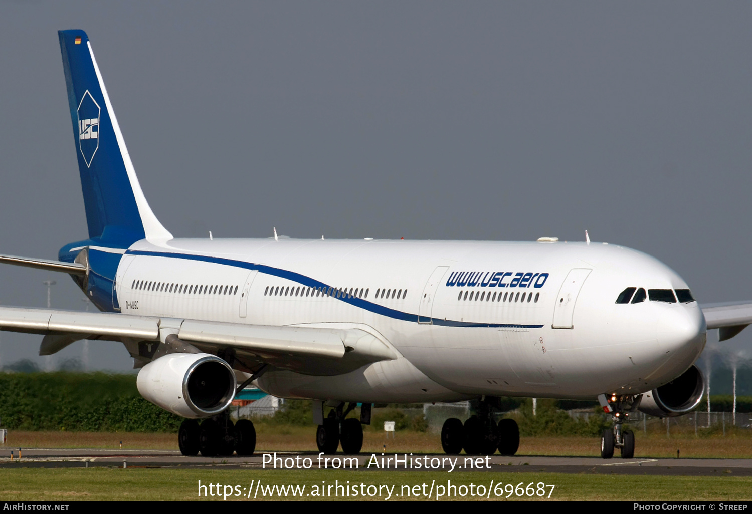 Aircraft Photo of D-AUSC | Airbus A340-313E | USC - Universal Sky Carrier | AirHistory.net #696687