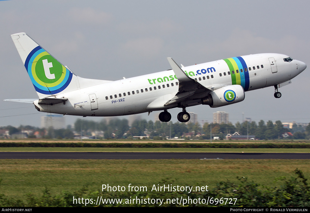 Aircraft Photo of PH-XRZ | Boeing 737-7K2 | Transavia | AirHistory.net #696727