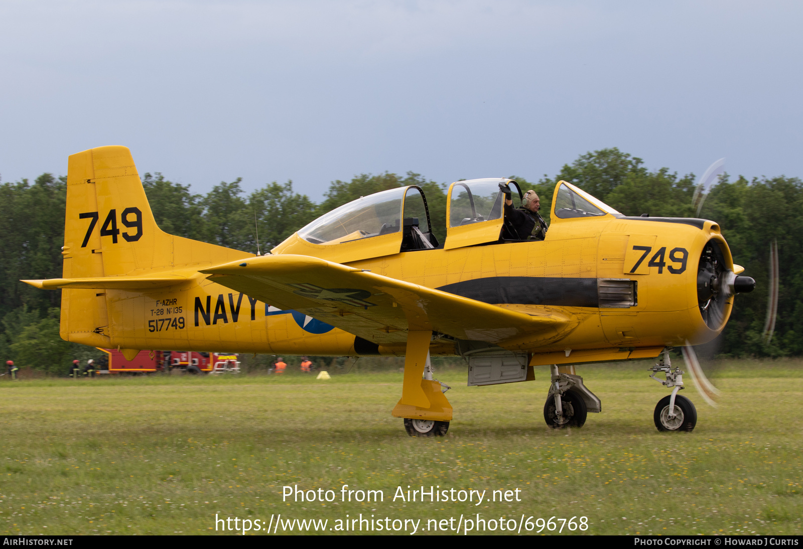 Aircraft Photo of F-AZHR / 517749 | North American T-28A Fennec | USA - Navy | AirHistory.net #696768