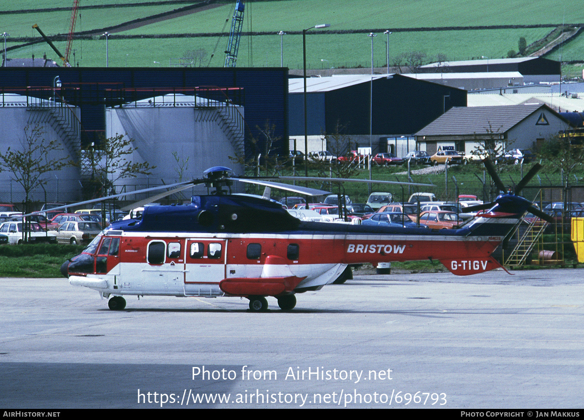 Aircraft Photo of G-TIGV | Aerospatiale AS-332L Super Puma | Bristow Helicopters | AirHistory.net #696793