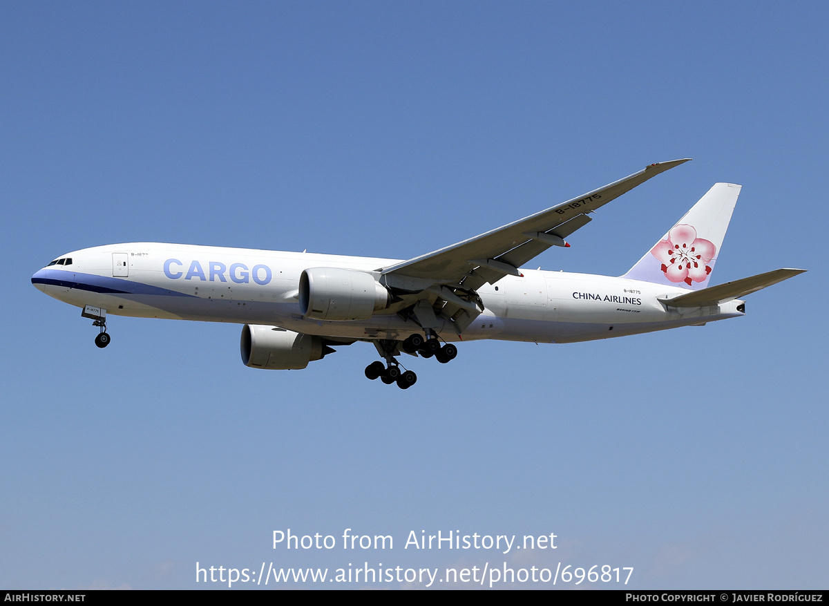 Aircraft Photo of B-18775 | Boeing 777-F | China Airlines Cargo | AirHistory.net #696817