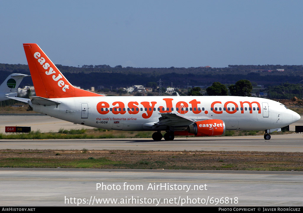 Aircraft Photo of G-IGOV | Boeing 737-3M8 | EasyJet | AirHistory.net #696818