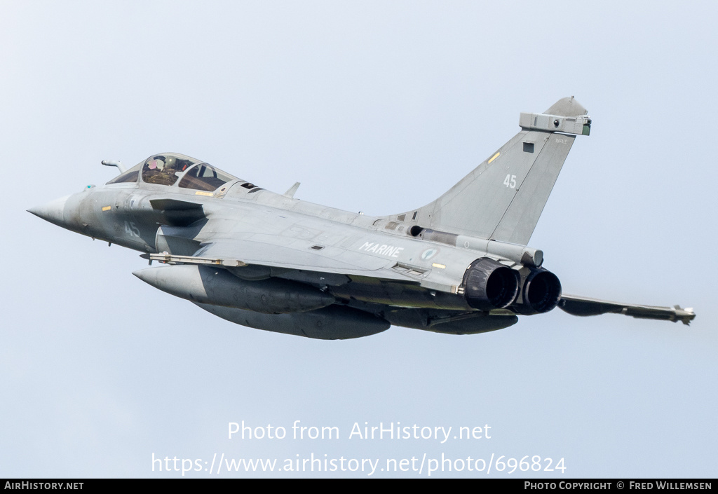 Aircraft Photo of 45 | Dassault Rafale M | France - Navy | AirHistory.net #696824