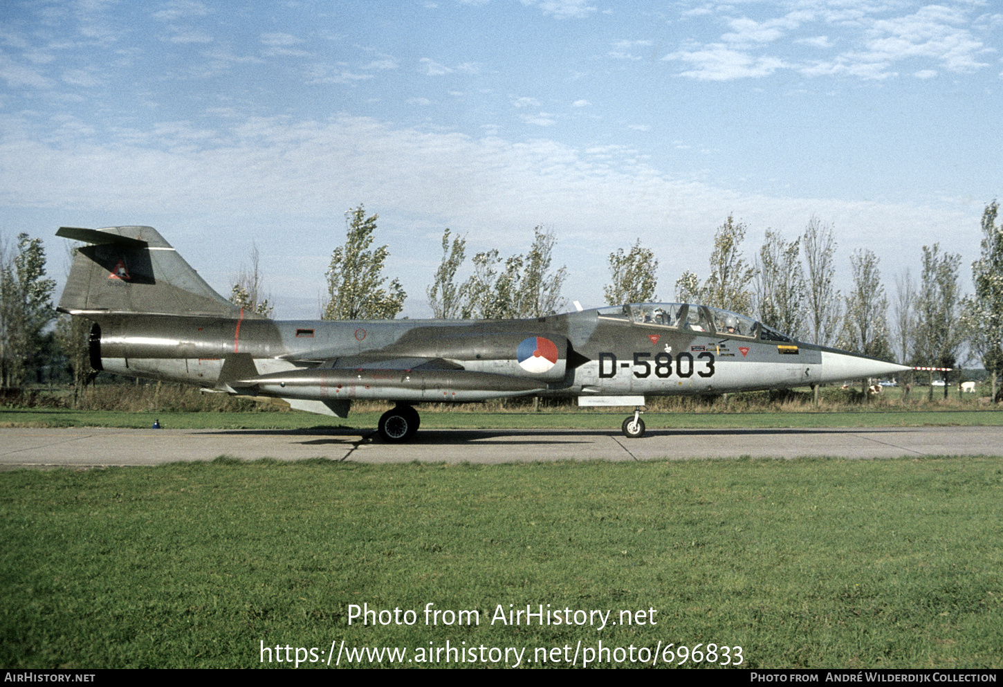 Aircraft Photo of D-5803 | Lockheed TF-104G Starfighter | Netherlands - Air Force | AirHistory.net #696833