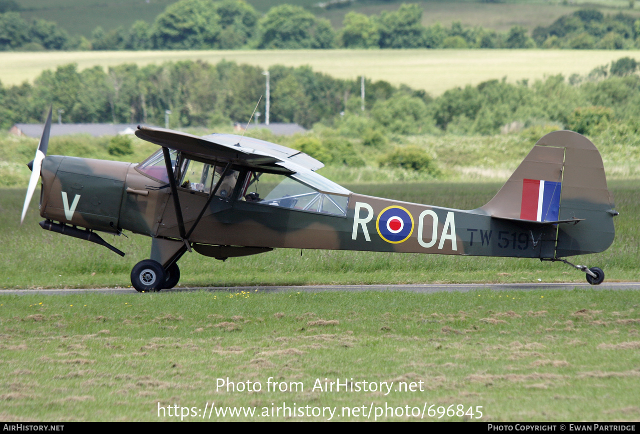 Aircraft Photo of G-ANHX / TW519 | Taylorcraft J Auster Mk5D | UK - Air Force | AirHistory.net #696845