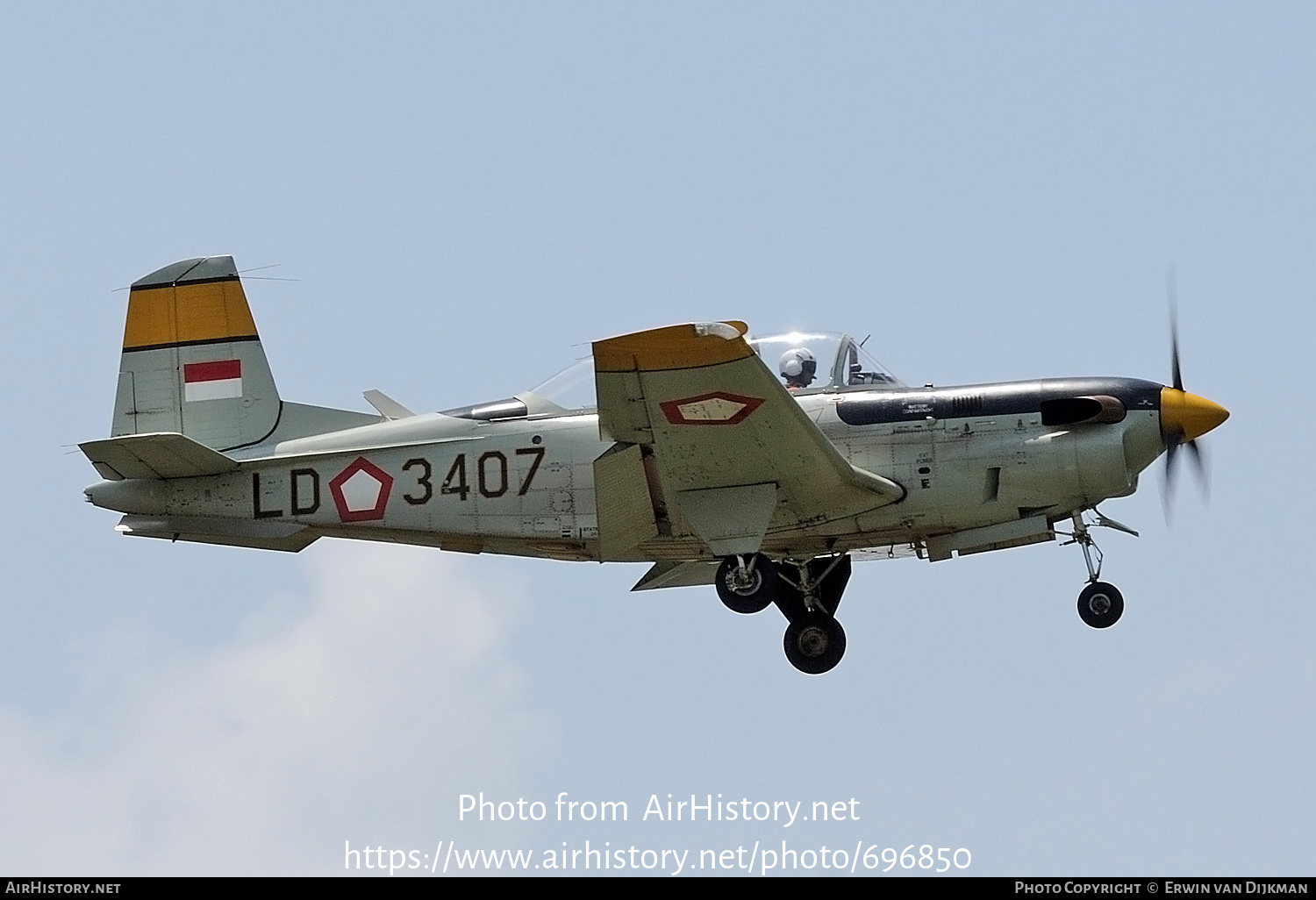 Aircraft Photo of LD-3407 | Beech T-34C-1 Turbo Mentor | Indonesia - Air Force | AirHistory.net #696850