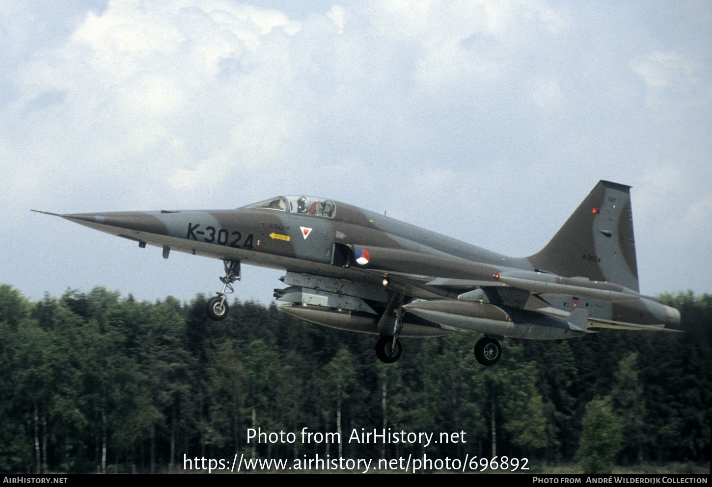 Aircraft Photo of K-3024 | Canadair NF-5A | Netherlands - Air Force | AirHistory.net #696892