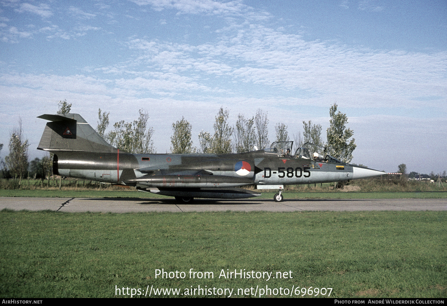 Aircraft Photo of D-5805 | Lockheed TF-104G Starfighter | Netherlands - Air Force | AirHistory.net #696907