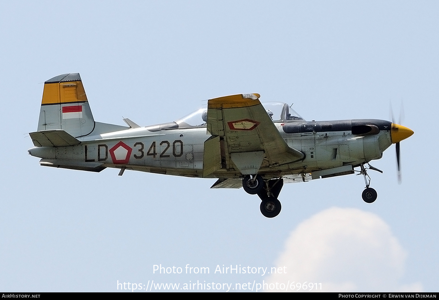 Aircraft Photo of LD-3420 | Beech T-34C-1 Turbo Mentor | Indonesia - Air Force | AirHistory.net #696911