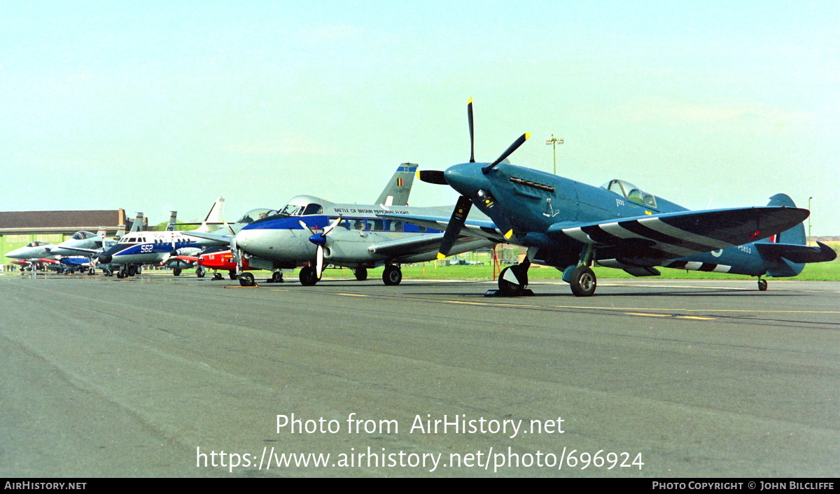 Aircraft Photo of PS853 | Supermarine 389 Spitfire PR19 | UK - Air Force | AirHistory.net #696924