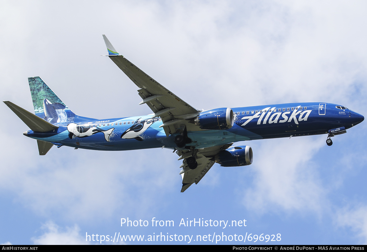 Aircraft Photo of N932AK | Boeing 737-9 Max 9 | Alaska Airlines | AirHistory.net #696928