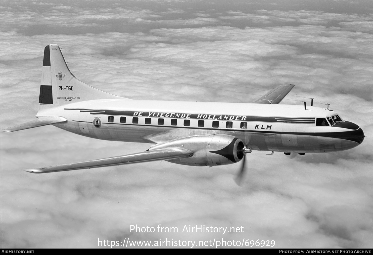 Aircraft Photo of PH-TGD | Convair 340-48 | KLM - Royal Dutch Airlines | AirHistory.net #696929