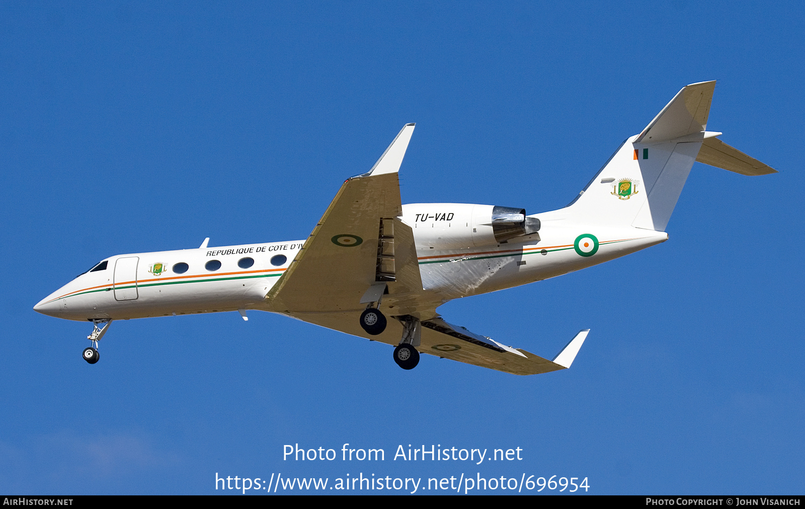 Aircraft Photo of TU-VAD | Gulfstream Aerospace G-IV-X Gulfstream G450 | Ivory Coast - Government | AirHistory.net #696954