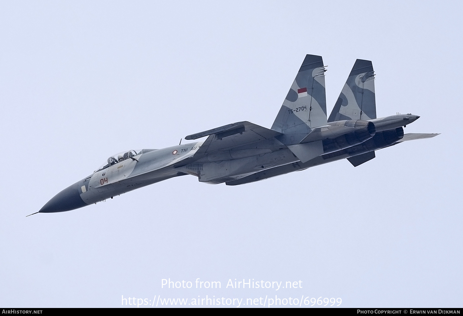 Aircraft Photo of TS-2704 | Sukhoi Su-27SKM | Indonesia - Air Force ...