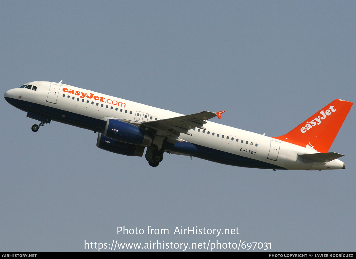 Aircraft Photo of G-TTOC | Airbus A320-232 | EasyJet | AirHistory.net #697031