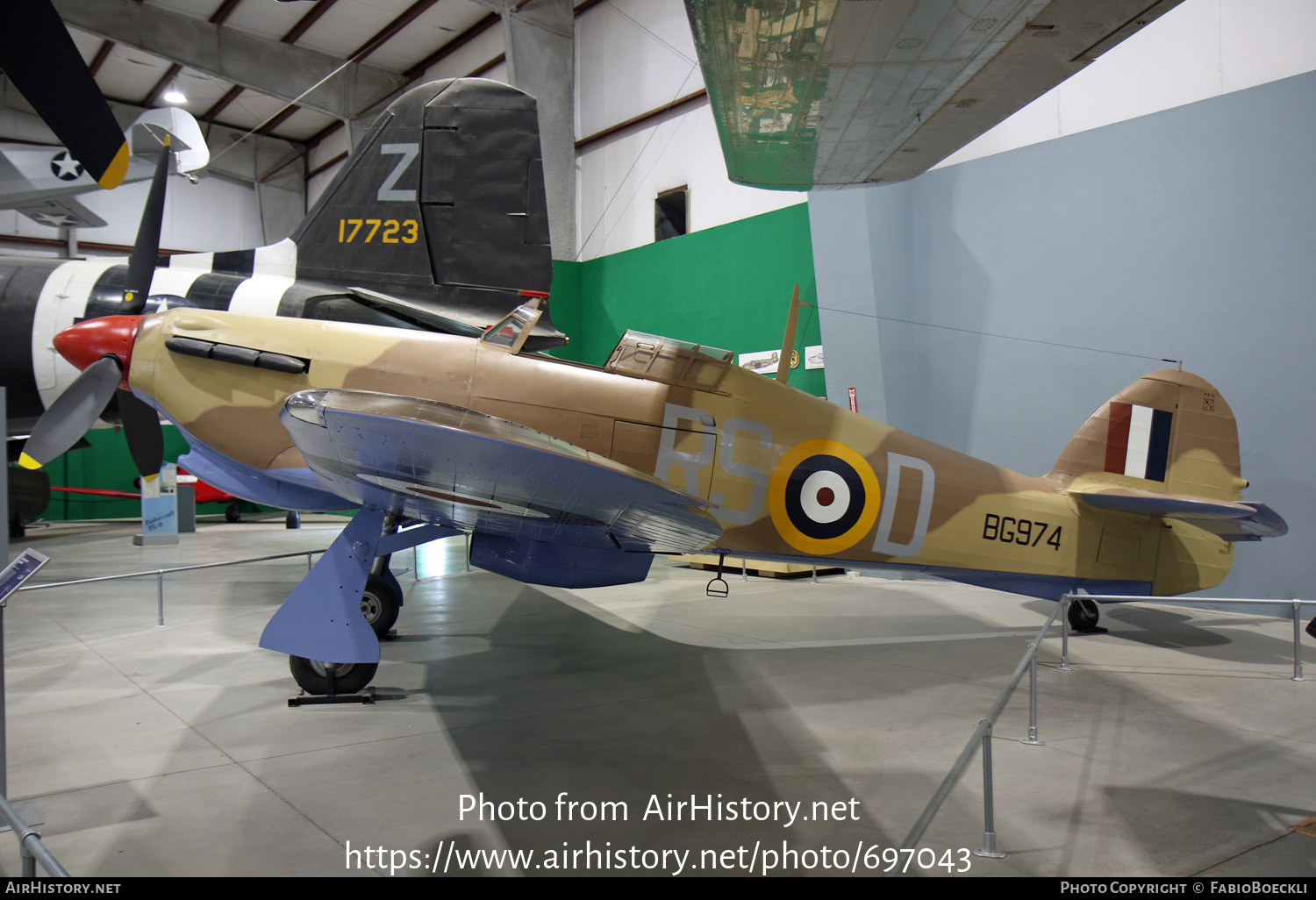 Aircraft Photo of BG974 | Hawker Hurricane Mk12 | UK - Air Force | AirHistory.net #697043