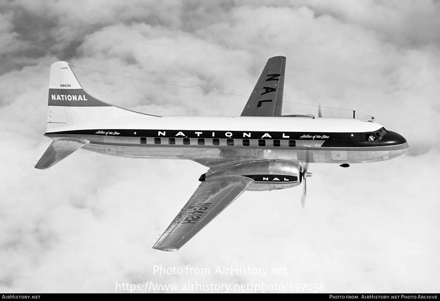 Aircraft Photo of N8412H | Convair 340-47 | National Airlines | AirHistory.net #697058